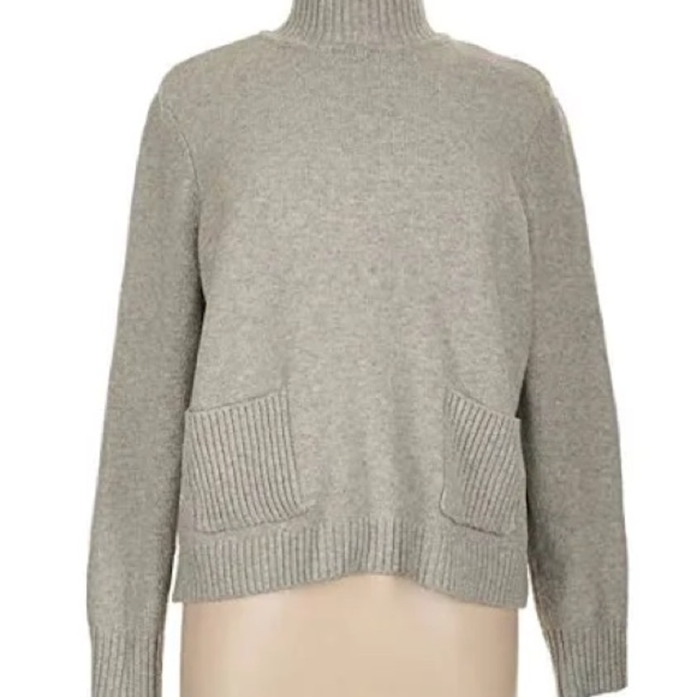 Love By Design Light Grey Turtleneck Sweater